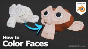 How to change color of faces in Blender