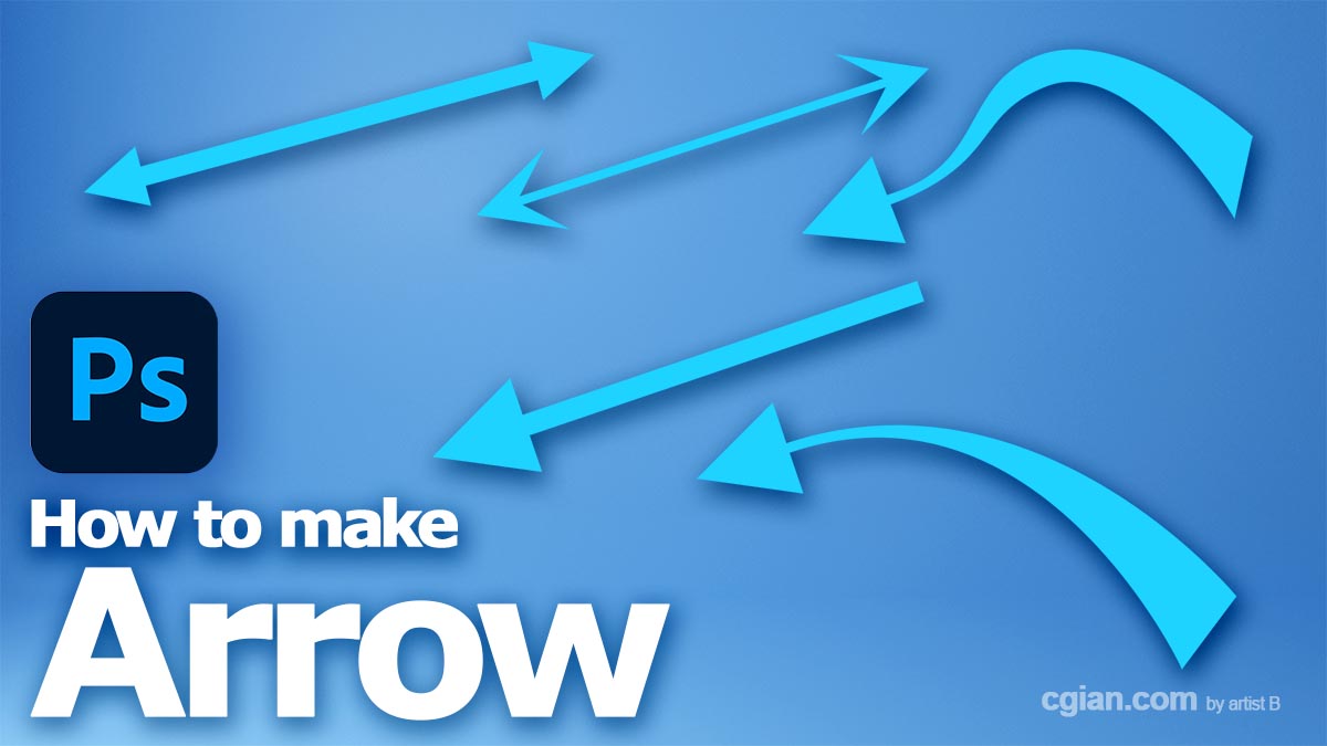 How to make curved arrow in Photoshop
