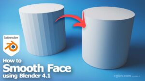 How to smooth face shading in Blender 
