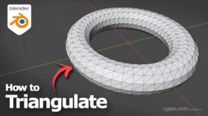 Blender triangulate faces with shortcut and triangulate for objects using modifier