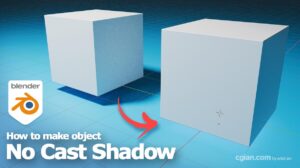 How to remove shadow from object in Blender for Eevee and Cycles