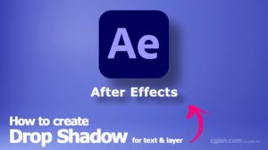 How to add text shadow and layer shadow in After Effects.