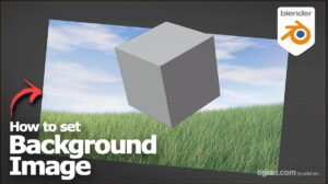 How to add 2D background image into Blender