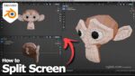 How to split your screen in Blender and close viewport