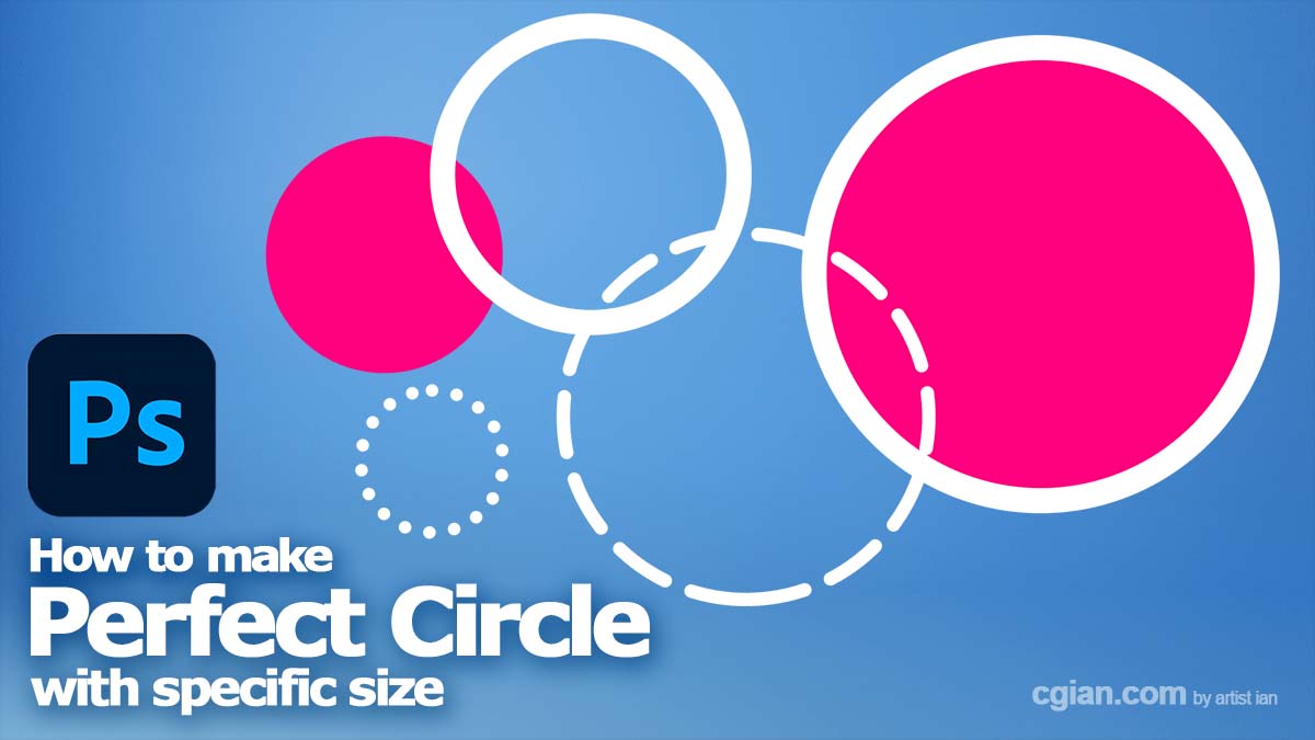 How to make filled circle & circle outline in Photoshop