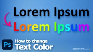 How to change text color in Adobe Photoshop