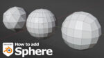 How to add sphere in Blender