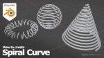 How to make spiral curve in Blender