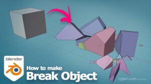 Blender cell fracture tutorial for breaking an object into pieces