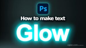 How to make text glow in Photoshop