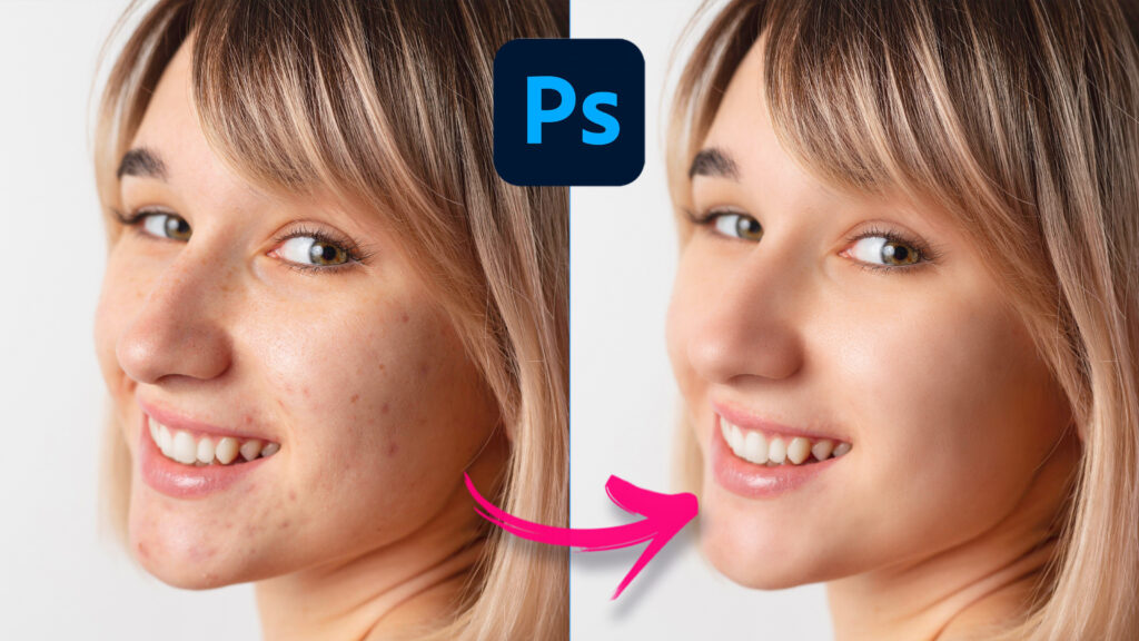 How to retouch skin in Photoshop using free download Smooth Skin Filter