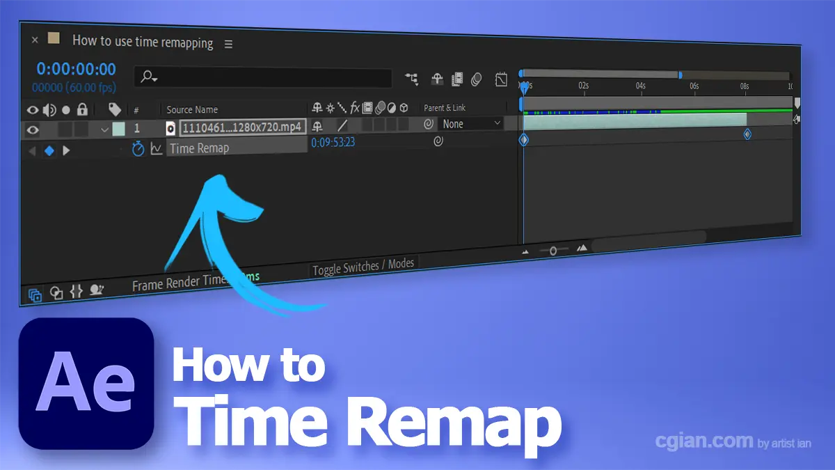 After Effects time remapping tutorial 