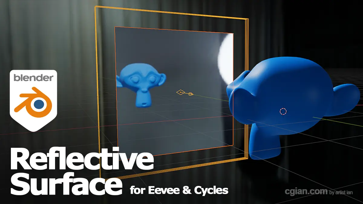 Blender mirror reflection surface plane for Eevee and Cycles