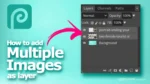 How to add multiple images in Photopea