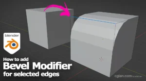 Blender bevel modifier only one edge