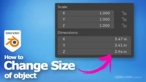 Blender change size of object