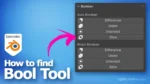 How to find boot tool in Blender 4.2