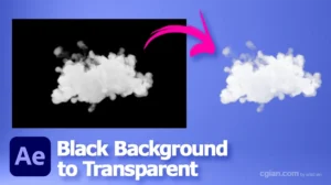 How to remove black background from video using After Effects 