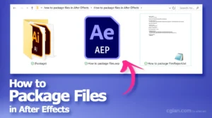 How to package After Effects file 