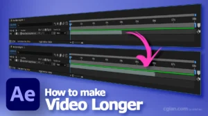 After Effects how to make video longer