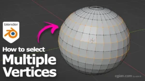 Blender select vertices tutorial with shortcut