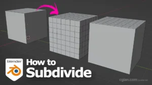 How to subdivide a cube in Blender