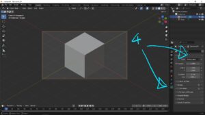 How to set isometric view in Blender 04