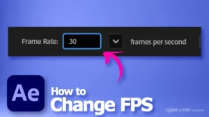 How to change frame rate in After Effects 