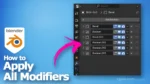 How to apply all modifiers at once in Blender 