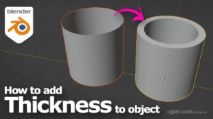 Blender How to add thickness to object