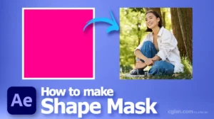 How to make a shape into a mask in After Effects