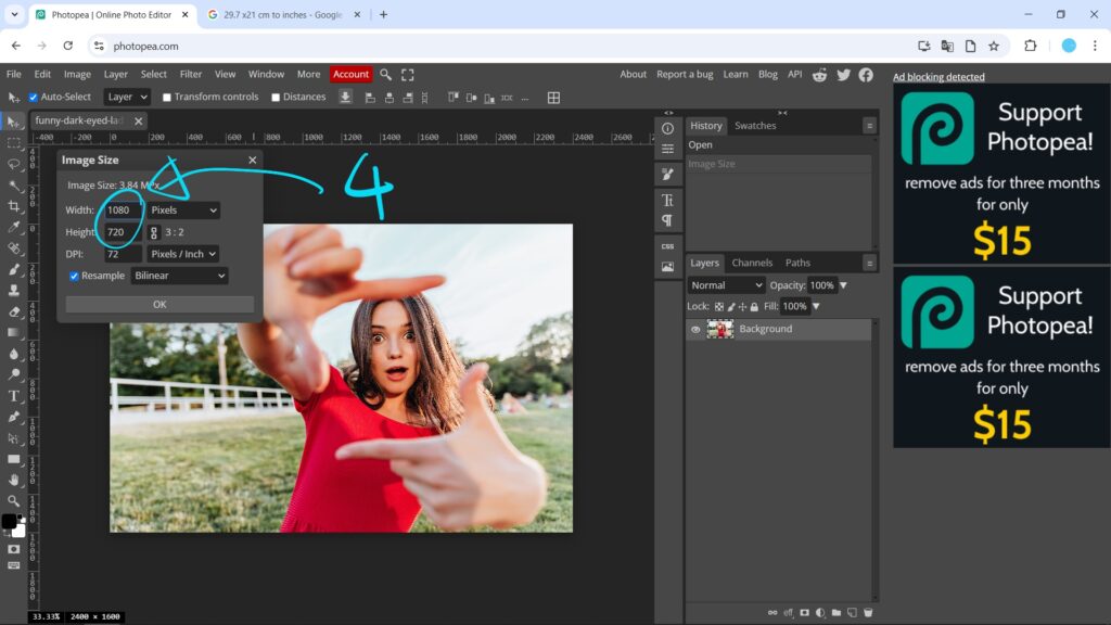 How to resize image in Photopea 04