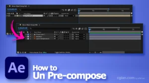 After Effects how to undo precompose