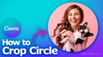 How to crop picture to circle in Canva