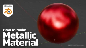 How to make metallic material in Blender