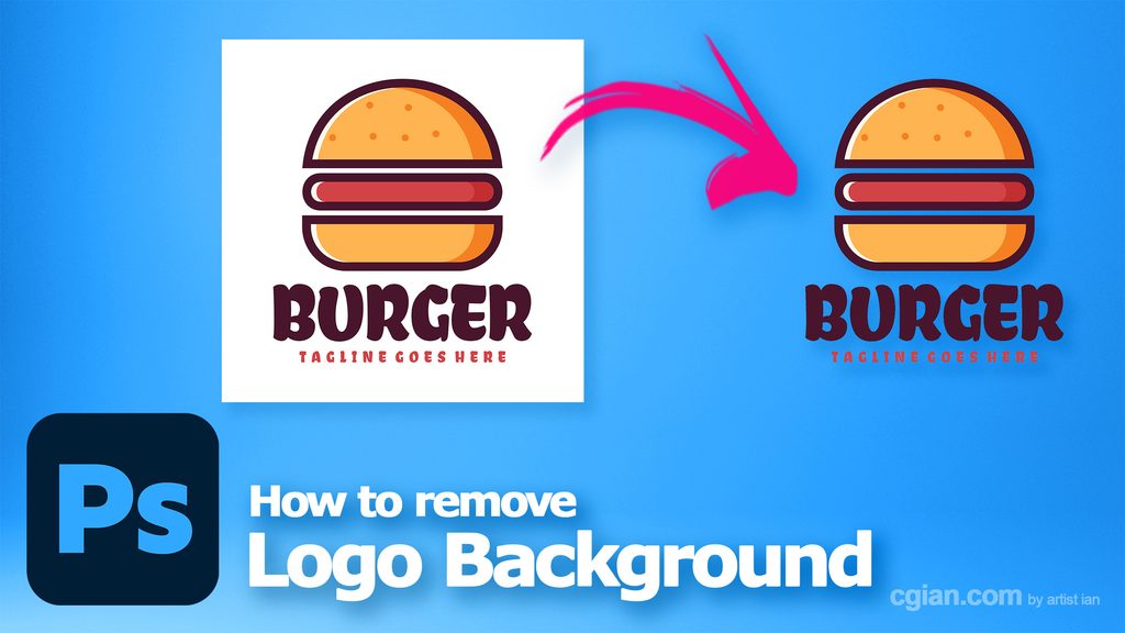 How to make logo background transparent in Photoshop 