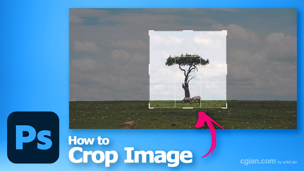 How to crop image in Photoshop 